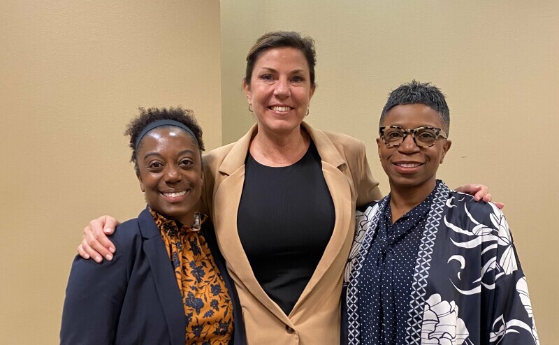 From left to right: Dianna R. Collins, Jean Evans, Jatonya Clayborn